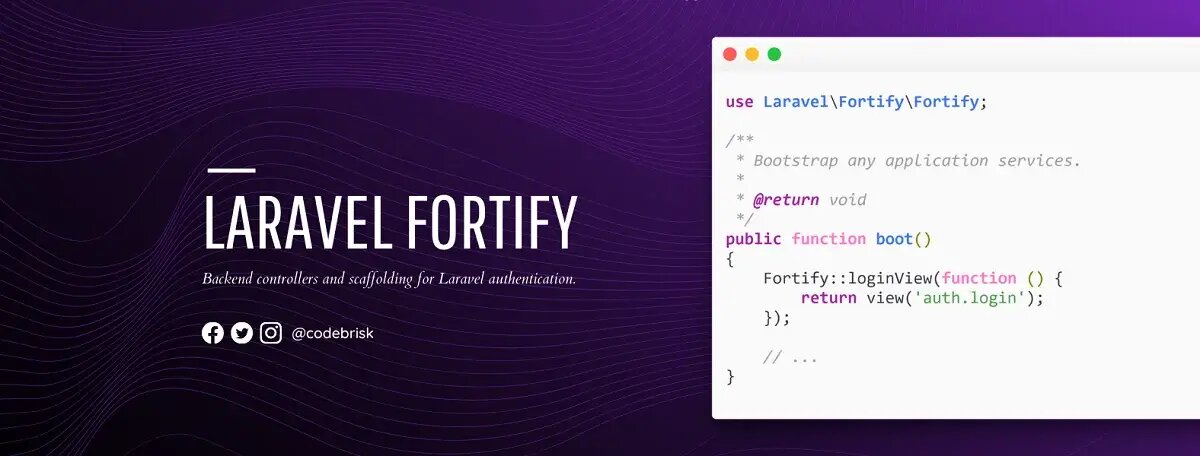 Laravel Fortify - Backend Controllers & Scaffolding for Auth